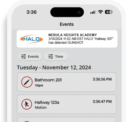 Real-time gunshot detection